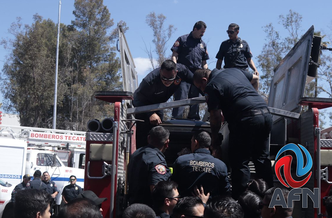 Dan último adiós a Márquez Pacheco Capitán de Bomberos en Tecate