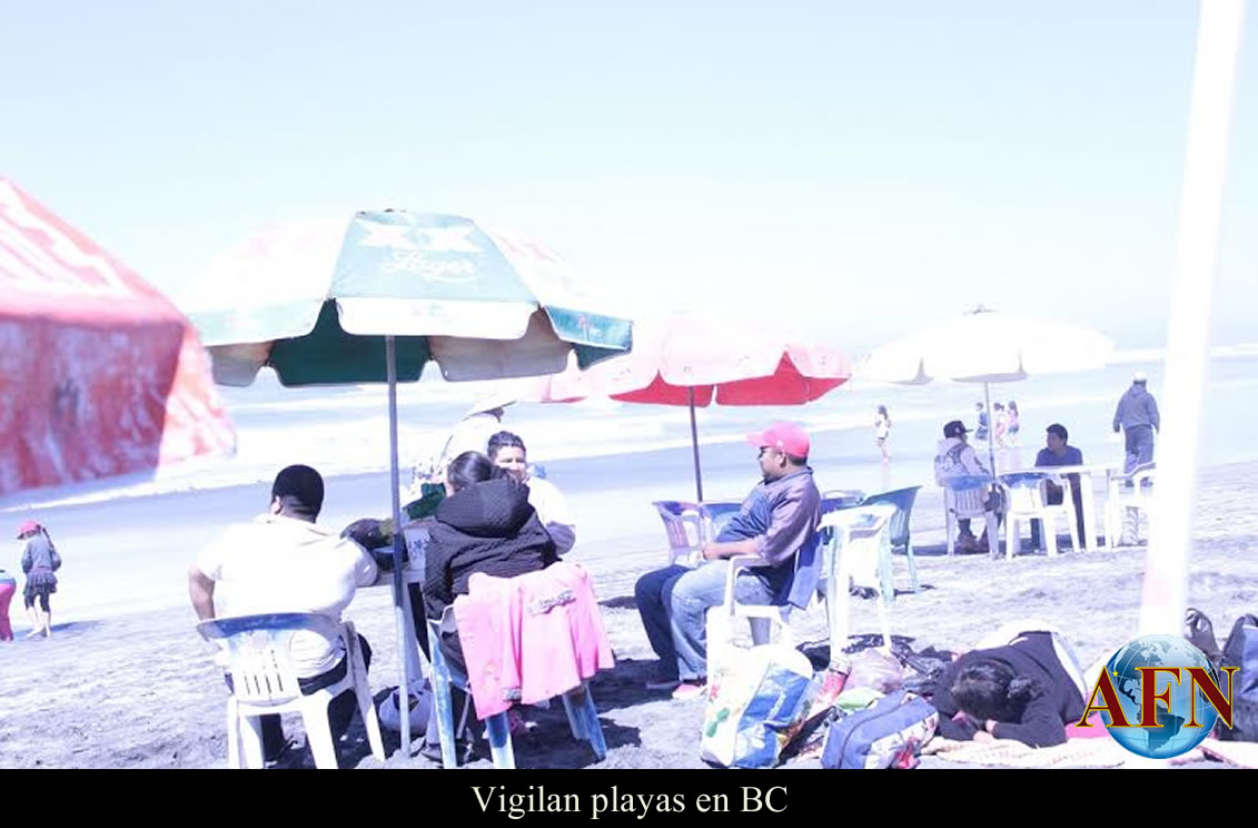 Mantienen vigiladas Playas en BC