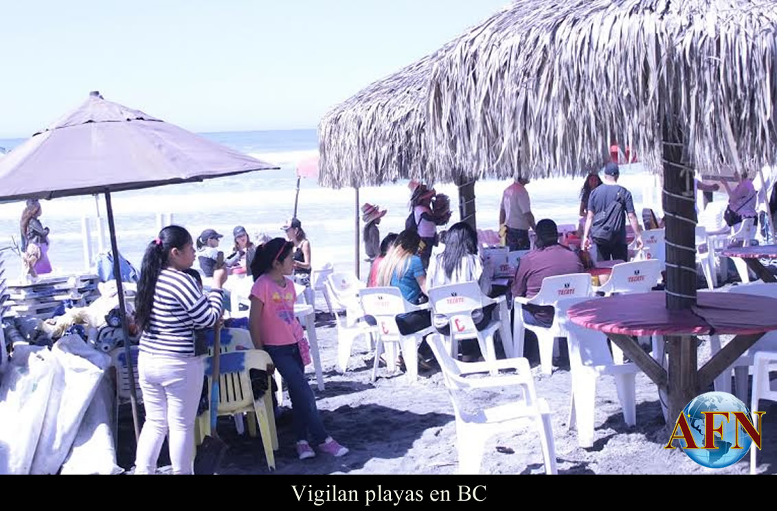 Mantienen vigiladas Playas en BC