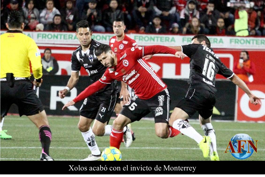 Xolos acabó con el invicto de Monterrey