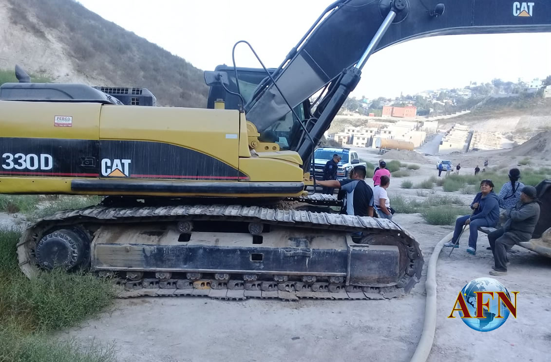 Detectan máquina trabajando en Lomas del Rubí