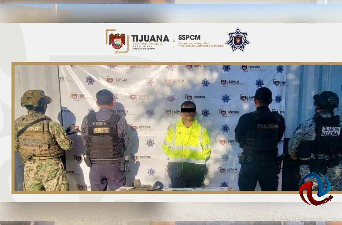 Detienen a un hombre con un arma, chaleco balístico y auto robado