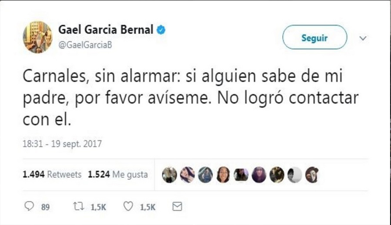 Gael García vive momentos de angustia