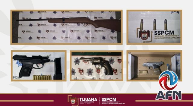 Detienen a hombres armados en distintos puntos de Tijuana