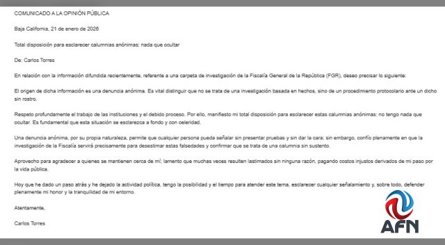 Involucran a Carlos Torres en investigación criminal; él se defiende