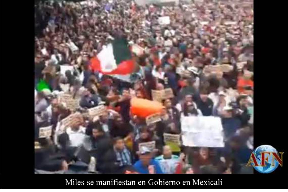 Fuera Kiko gritan casi 20 mil en Mexicali