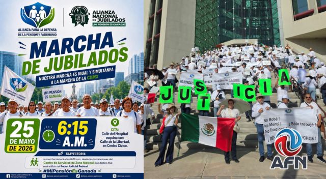Las pensiones y el patrimonio no son privilegios: marcha de jubilados