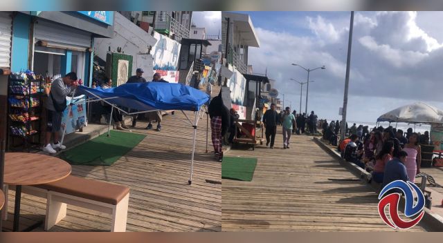 Retiraron puestos ambulantes que obstruían el malecón de Playas