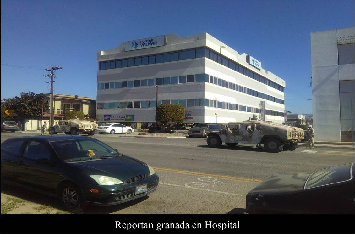Reportan granada en Hospital 