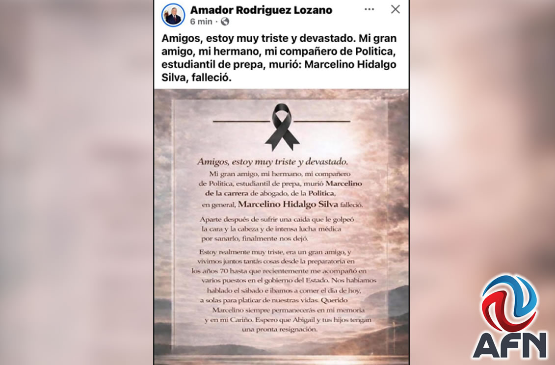 Murió Marcelino Hidalgo, maestro y ex diputado estatal