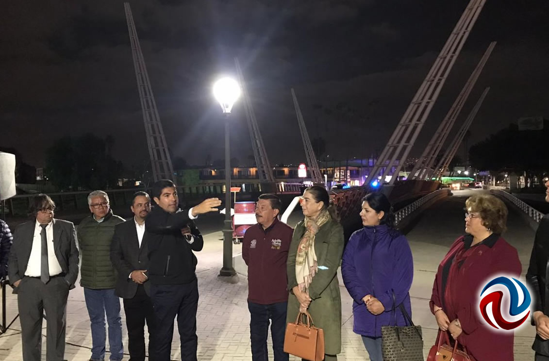 Re-encienden puente Bicentenario