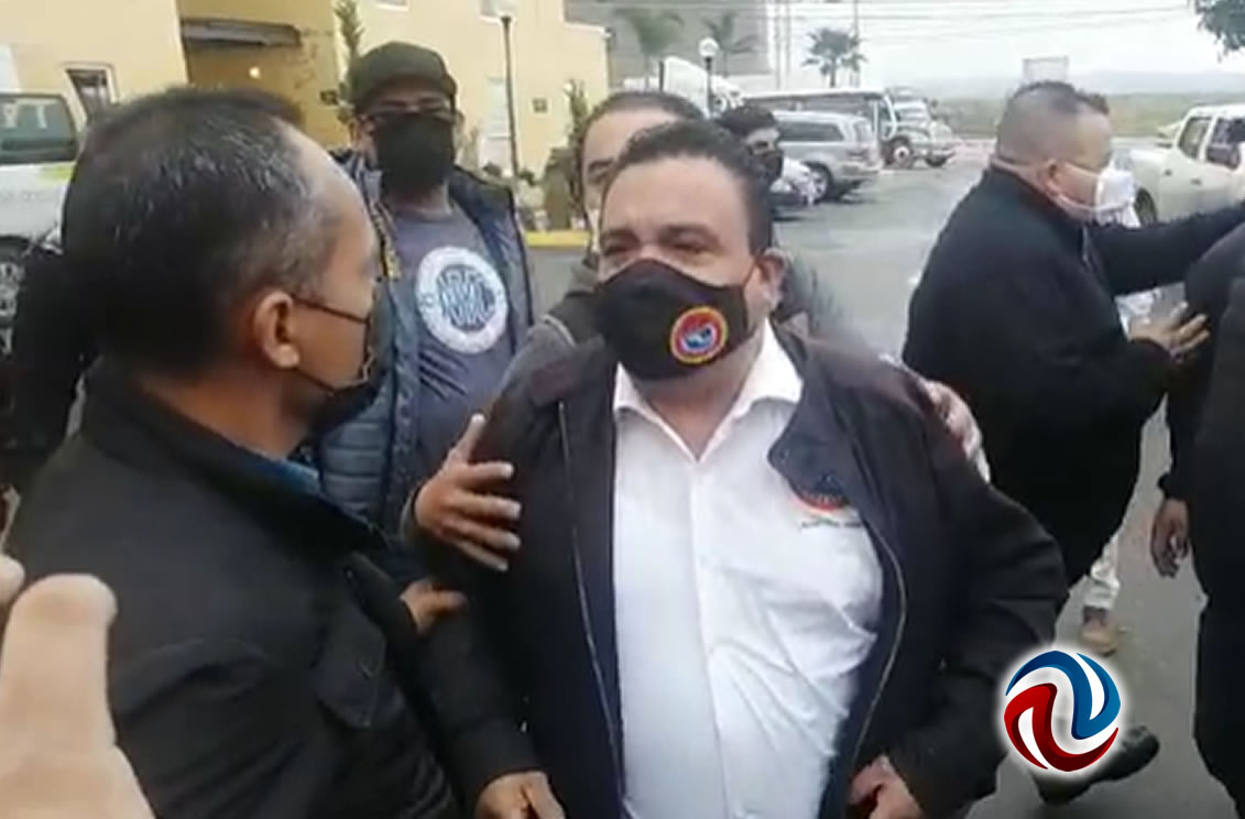 Se enfrentan a golpes líder de la CTM y supuesto líder transportista