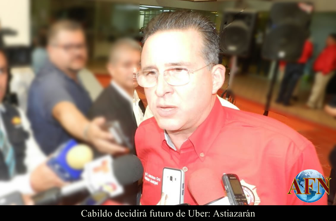Cabildo decidirá futuro de Uber: Astiazarán
