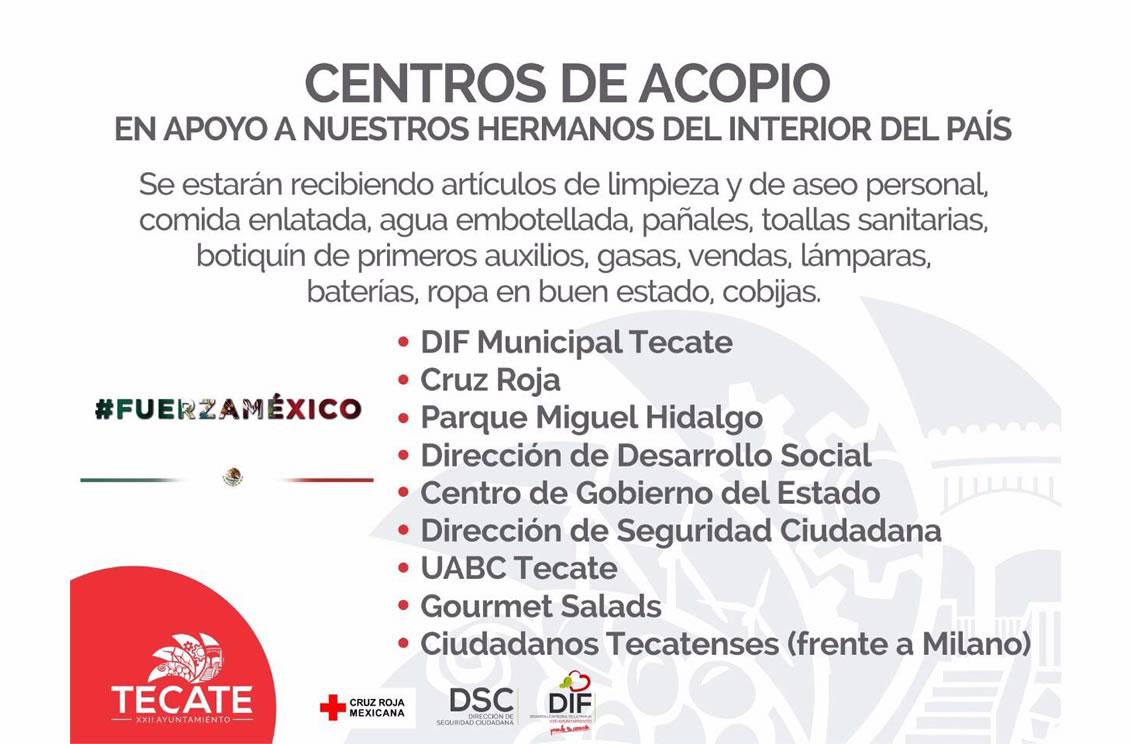 Activan Centros de Acopio en Tijuana