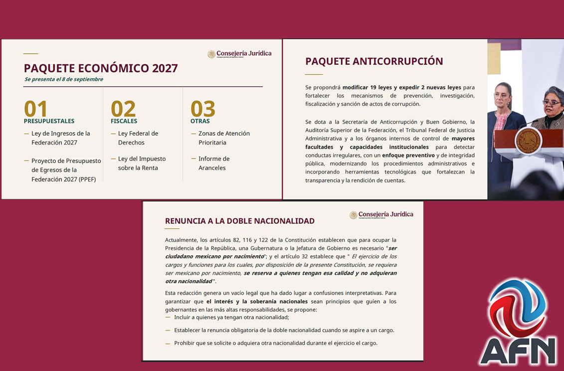 Este es el paquete de reformas que prepara Sheinbaum para el Congreso 