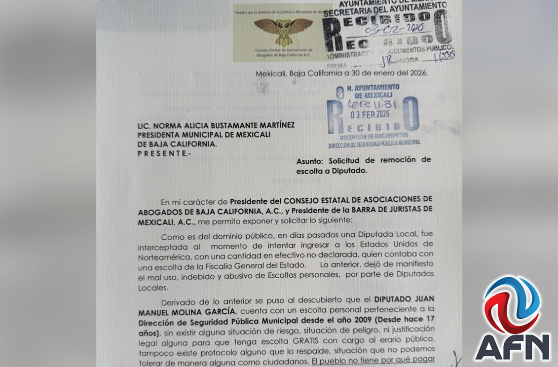 Piden abogados retirar escolta a Molina; no puedo decir si tengo seguridad, dice el morenista