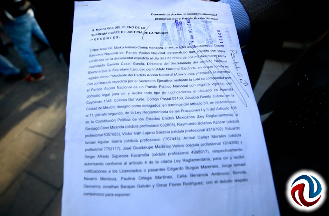 Promueve PAN acción de inconstitucionalidad