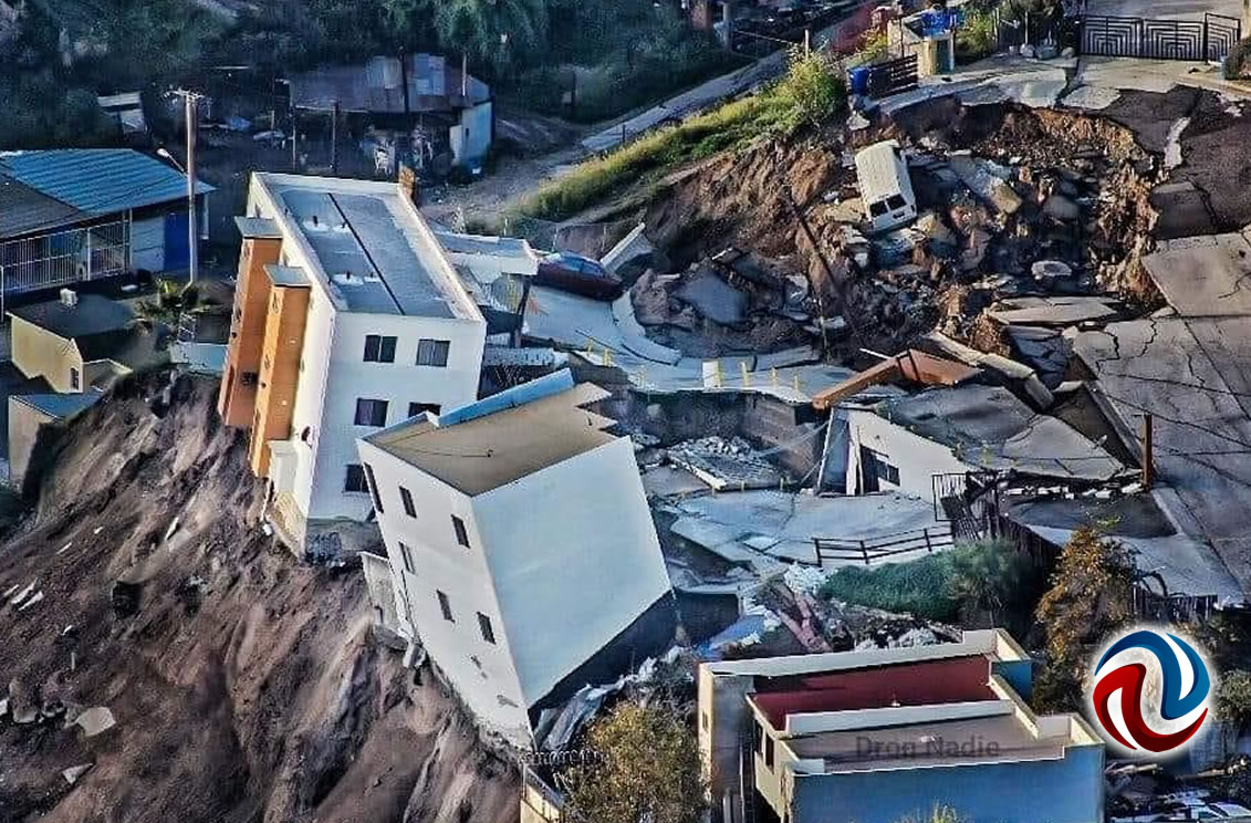 Se resisten a caer los edificios de La Sierra; vialidad sigue cerrada