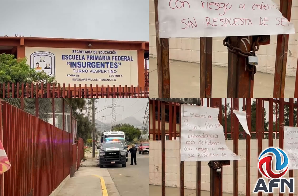 Cierran Escuela Primaria Federal Insurgentes por falta de personal de intendencia