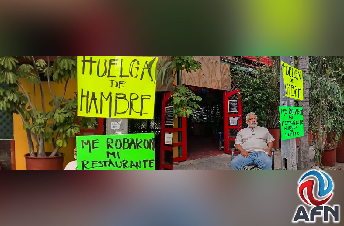 Empresario restaurantero denuncia despojo; inició huelga de hambre en protesta