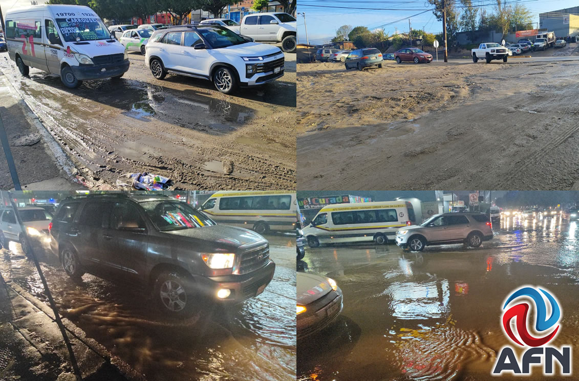 Causan lluvias calles anegadas en el Este y filas en transporte público