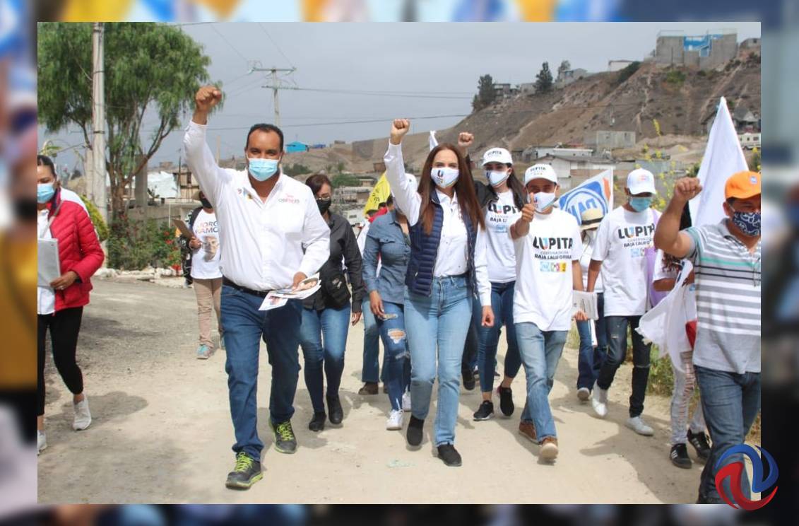 Lupita Jones hace campaña en Tijuana