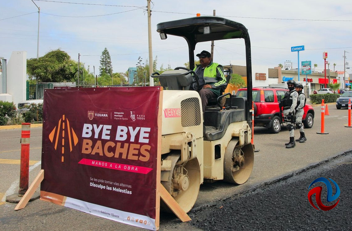 Avanza el programa Bye bye baches en Playas de Tijuana
