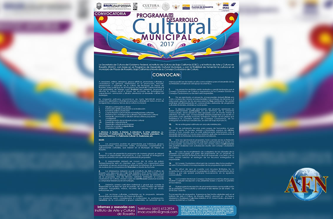 Convocan a grupos con proyectos culturales